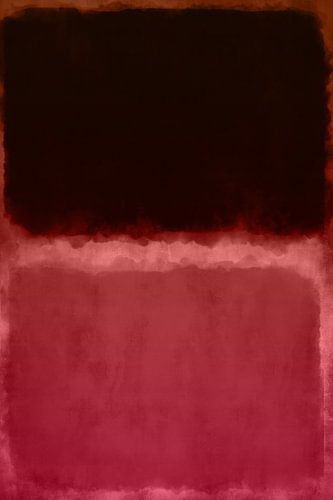 Blocs de couleurs en noir, rouge et rouille. Abstrait dans les tons neutres.