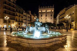 Turia Brunnen Valencia