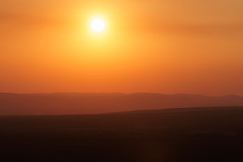 Sonnenuntergang in Südafrika