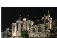 L'église Saint-Michel la nuit, Gand par Kristof Lauwers Aperçu