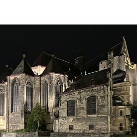 St. Michaelskirche bei Nacht, Gent von Kristof Lauwers