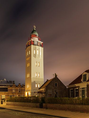 Phare d'Harlingen le soir