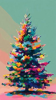 abstract christmas tree