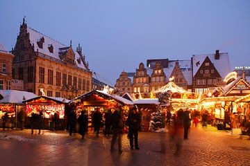 Kerstmarkt, Marktplein van Bremen, Bremen van Torsten Krüger