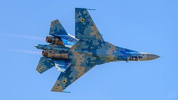 Ukrainian Air Force's Sukhoi SU-27. by Jaap van den Berg