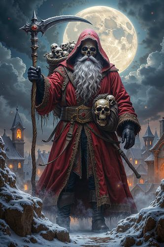 VELKRYON – Reaper als angstaanjagende kerstfiguur onder de volle maan