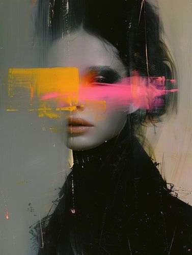 Portrait moderne et abstrait 