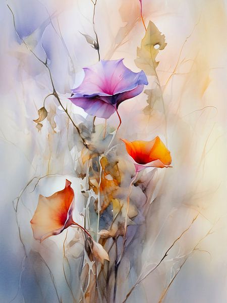 Aquarell Morgenlatte von haroulita