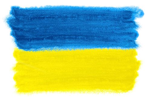 Symbolic national flag of Ukraine