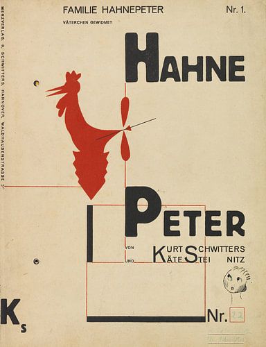 KURT SCHWITTERS, Hahne Peter, 1924