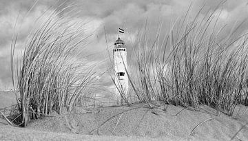 Leuchtturm Noordwijk aan Zee von Hans Vink
