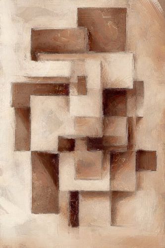 Kubistische Stilte | Terracotta