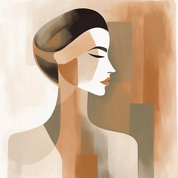 Balance of earth colours: Abstract Feminine by Color Square
