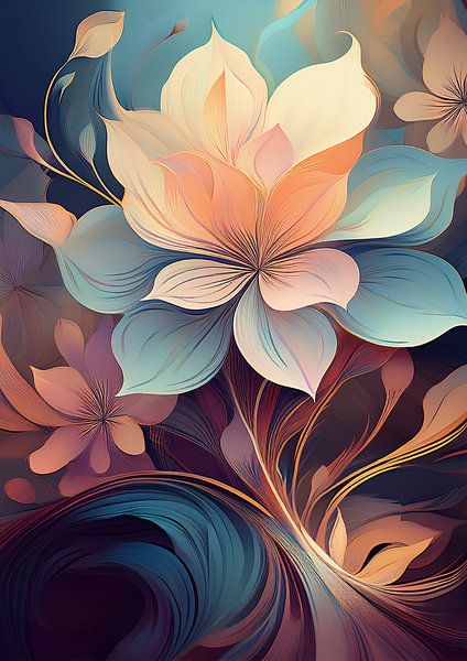 Blumenmalerei von Mark van Dellen