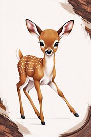 Niedliche Hirsche in buntem Design von Art & Soul Creations