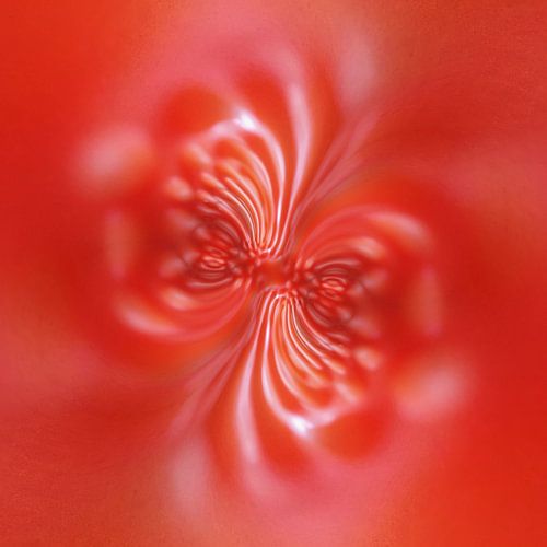 Abstract psychedelic red