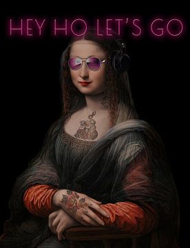 Mona Lisa Hey Ho Let's Go von Rene Ladenius Digital Art