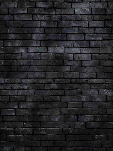 Black stone wall