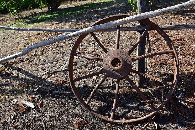 Old iron wheel, Cuba  by Jutta Klassen