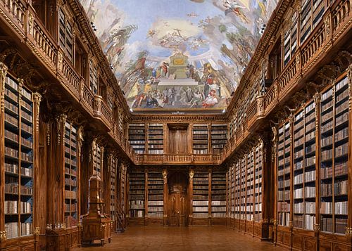 De Strahov bibliotheek in Praag