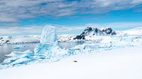Snow Landscape in Antarctica