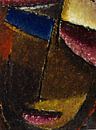 Klein abstract hoofd, Alexej von Jawlensky, 1934 van Atelier Liesjes thumbnail