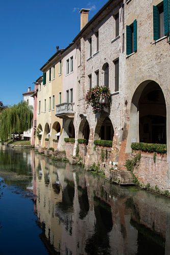 Weerspiegeling in Canale dei Buranelli in Treviso