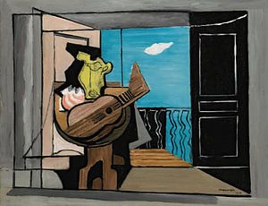 Louis Marcoussis - Interieur auf dem Balkon (1928)