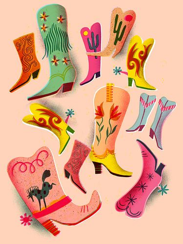 Fancy Laarzen Thuis op de Waaier