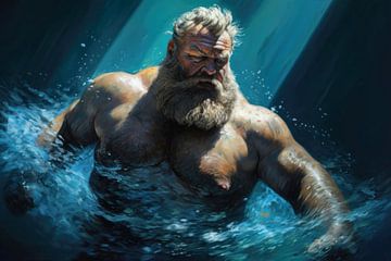 Zwemmen van BEARpictureart