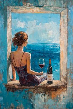Sea view and wine by Poster Art Shop
