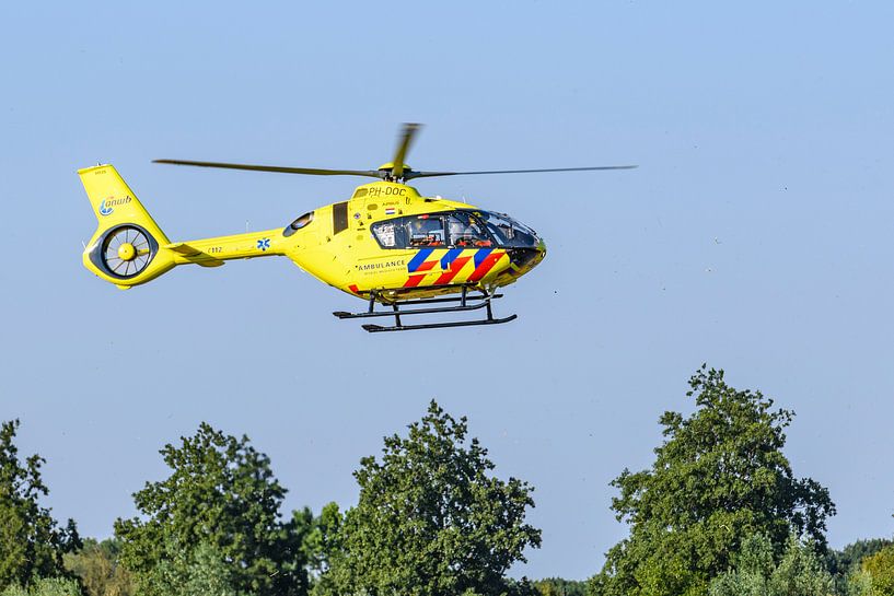 Medical helicopter taking off by Sjoerd van der Wal Photography