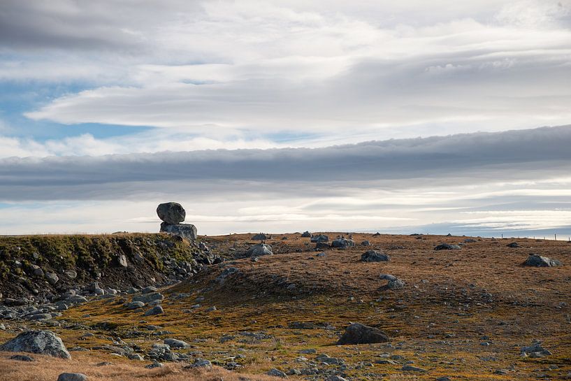 Rock auf einem verlassenen Plateau von Barbara Brolsma