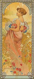 Zomer, Alphonse Mucha (Seizoenen serie)