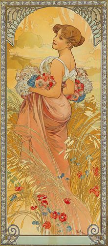 Zomer, Alphonse Mucha (Seizoenen serie)