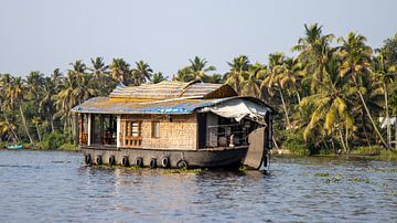 Varen in de Kerala Backwaters van Martijn