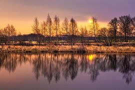 Dageraad a rencontré Blauwe Lucht en bosrand uiting in een Lake_1 sur Tony Vingerhoets
