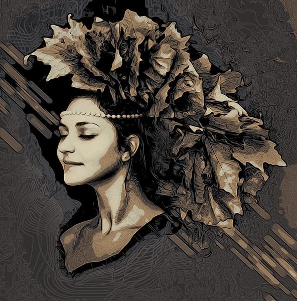 Autumn thoughts II van Moonheart Artworks