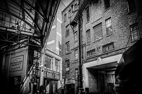 Londen | Borough Market in Zwart Wit | Reisfotografie