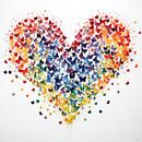 Rainbow confetti heart by Lauri Creates thumbnail