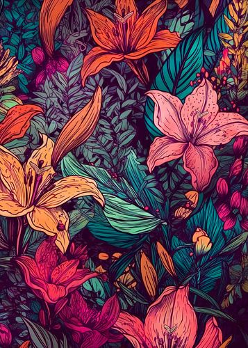 Bloemen planten kunst