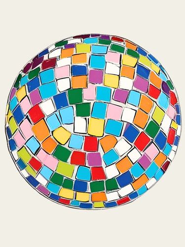 Bunte Disco-Kugel Mosaik von Hoai Nguyen