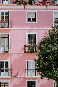 Pink house in Lisbon sur Jessica Arends