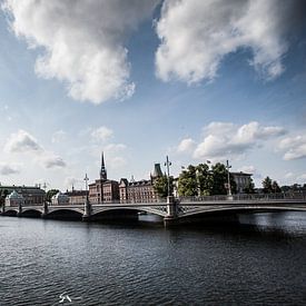 Blick auf die Gamla Stan, Stockholm von Sebastiaan Aaldering