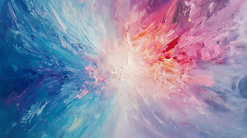 Abstract Schilderij Sterren in Supernova