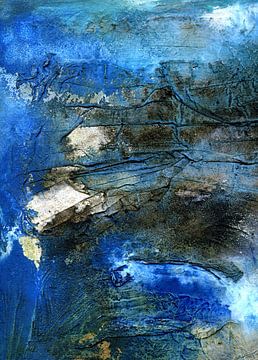 Strukturen in Blau von Claudia Gründler