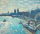 View of Westminster, London by Nop Briex thumbnail
