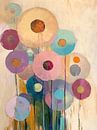 Vivid Abstract Flower Fields by Wonderful Art thumbnail