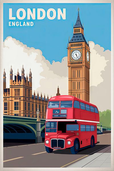 Londres, Angleterre par Poster Art Shop