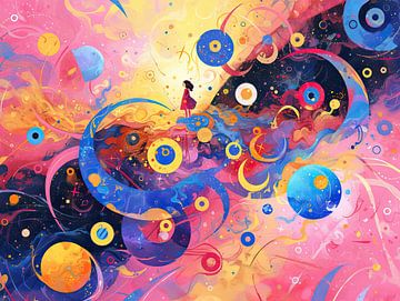 Kosmisch Schilderij | Gazing the Void van ARTEO Schilderijen